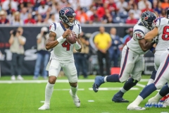 HOUSTON, TX - SEPTEMBER 23: Houston Texans quarterback Deshaun Watson (4) passes during the game between the Houston Texans and New York Giants on September 23, 2018, at NRG Stadium in Houston, TX. (Photo by George Walker/DFWsportsonline)