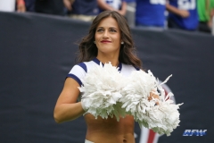 HOUSTON, TX - SEPTEMBER 23: Houston Texans Cheerleaders perform during the game between the Houston Texans and New York Giants on September 23, 2018, at NRG Stadium in Houston, TX. (Photo by George Walker/DFWsportsonline)