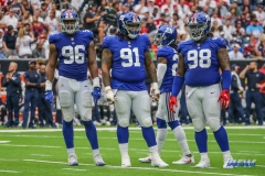 HOUSTON, TX - SEPTEMBER 23: New York Giants defense during the game between the Houston Texans and New York Giants on September 23, 2018, at NRG Stadium in Houston, TX. (Photo by George Walker/DFWsportsonline)
