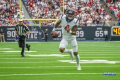 HOUSTON, TX - SEPTEMBER 23: Houston Texans quarterback Deshaun Watson (4) scrambles during the game between the Houston Texans and New York Giants on September 23, 2018, at NRG Stadium in Houston, TX. (Photo by George Walker/DFWsportsonline)