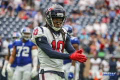 HOUSTON, TX - SEPTEMBER 23: Houston Texans wide receiver DeAndre Hopkins (10) during the game between the Houston Texans and New York Giants on September 23, 2018, at NRG Stadium in Houston, TX. (Photo by George Walker/DFWsportsonline)