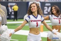 HOUSTON, TX - SEPTEMBER 23: Houston Texans Cheerleaders perform during the game between the Houston Texans and New York Giants on September 23, 2018, at NRG Stadium in Houston, TX. (Photo by George Walker/DFWsportsonline)