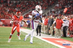 HOUSTON, CA - OCTOBER 07: Southern Methodist Mustangs wide receiver Courtland Sutton (16) during the game between SMU and Houston on October 7, 2017, at TDECU Stadium in Houston, TX. (Photo by George Walker/DFWsportsonline)
