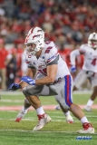 HOUSTON, CA - OCTOBER 07: Southern Methodist Mustangs defensive end Justin Lawler (99) attacks the line during the game between SMU and Houston on October 7, 2017, at TDECU Stadium in Houston, TX. (Photo by George Walker/Icon Sportswire)