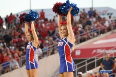 HOUSTON, CA - OCTOBER 07: SMU cheerleaders during the game between SMU and Houston on October 7, 2017, at TDECU Stadium in Houston, TX. (Photo by George Walker/Icon Sportswire)