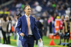 HOUSTON, TX - OCTOBER 7: Chris Collinsworth before the game between the Houston Texans and Dallas Cowboys on October 7, 2018, at NRG Stadium in Houston, TX. (Photo by George Walker/DFWsportsonline)