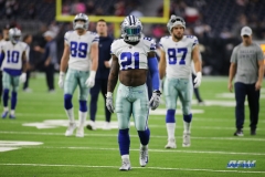 HOUSTON, TX - OCTOBER 7: Dallas Cowboys running back Ezekiel Elliott (21) during the game between the Houston Texans and Dallas Cowboys on October 7, 2018, at NRG Stadium in Houston, TX. (Photo by George Walker/DFWsportsonline)