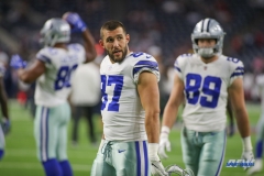 HOUSTON, TX - OCTOBER 7: Dallas Cowboys tight end Geoff Swaim (87) during the game between the Houston Texans and Dallas Cowboys on October 7, 2018, at NRG Stadium in Houston, TX. (Photo by George Walker/DFWsportsonline)