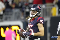 HOUSTON, TX - OCTOBER 08: Houston Texans wide receiver Will Fuller (15) during the game between the Houston Texans and Kansas City Chiefs on October 8, 2017, at NRG Stadium in Houston, TX. (Photo by George Walker/DFWsportsonline)