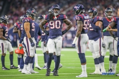 HOUSTON, TX - OCTOBER 08: Houston Texans defense during the game between the Houston Texans and Kansas City Chiefs on October 8, 2017, at NRG Stadium in Houston, TX. (Photo by George Walker/DFWsportsonline)