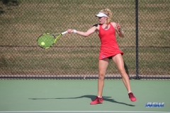 DALLAS, TX - OCTOBER 13: Nicole Petchey of SMU during the ITA Regional tournament on October 13, 2017, at the Bayard H. Friedman Tennis Center in Fort Worth, TX. (Photo by George Walker/DFWsportsonline)