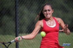 DALLAS, TX - OCTOBER 13: Charline Anselmo of SMU during the ITA Regional tournament on October 13, 2017, at the Bayard H. Friedman Tennis Center in Fort Worth, TX. (Photo by George Walker/DFWsportsonline)