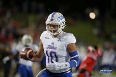 DALLAS, TX - OCTOBER 27: Tulsa Golden Hurricane quarterback Chad President (10) runs into the end zone for a touchdown during the game between SMU and Tulsa on October 27, 2017, at Gerald J. Ford Stadium in Dallas, TX. (Photo by George Walker/Icon Sportswire)