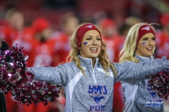 DALLAS, TX - OCTOBER 27: SMU Pom Squad member during the game between SMU and Tulsa on October 27, 2017, at Gerald J. Ford Stadium in Dallas, TX. (Photo by George Walker/DFWsportsonline)