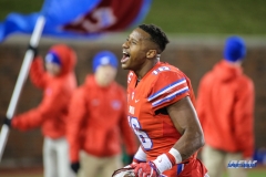 DALLAS, TX - OCTOBER 27: Southern Methodist Mustangs wide receiver Courtland Sutton (16) celebrates after the game between SMU and Tulsa on October 27, 2017, at Gerald J. Ford Stadium in Dallas, TX. (Photo by George Walker/DFWsportsonline)