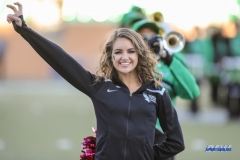 DENTON, TX - OCTOBER 28: North Texas Dancer during the game between the North Texas Mean Green and Old Dominion Monarchs on October 28, 2017, at Apogee Stadium in Denton, Texas. (Photo by George Walker/DFWsportsonline)