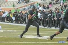 DENTON, TX - OCTOBER 28: North Texas Mean Green wide receiver Jalen Guyton (9) during the game between the North Texas Mean Green and Old Dominion Monarchs on October 28, 2017, at Apogee Stadium in Denton, Texas. (Photo by George Walker/DFWsportsonline)