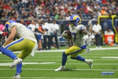HOUSTON, TX - OCTOBER 31: Los Angeles Rams running back Darrell Henderson (27) during the game between the Houston Texans and Los Angeles Rams on October 31, 2021 at NRG Stadium in Houston, TX. (Photo by George Walker/DFWsportsonline)