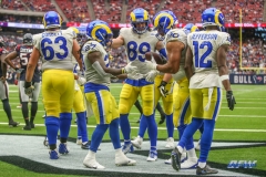 HOUSTON, TX - OCTOBER 31: Los Angeles Rams during the game between the Houston Texans and Los Angeles Rams on October 31, 2021 at NRG Stadium in Houston, TX. (Photo by George Walker/DFWsportsonline)