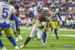 HOUSTON, TX - OCTOBER 31: Houston Texans running back Rex Burkhead (28) during the game between the Houston Texans and Los Angeles Rams on October 31, 2021 at NRG Stadium in Houston, TX. (Photo by George Walker/DFWsportsonline)
