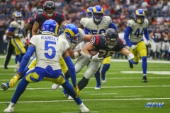 HOUSTON, TX - OCTOBER 31: Houston Texans running back Rex Burkhead (28) during the game between the Houston Texans and Los Angeles Rams on October 31, 2021 at NRG Stadium in Houston, TX. (Photo by George Walker/DFWsportsonline)