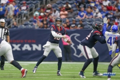 HOUSTON, TX - OCTOBER 31: Houston Texans quarterback Davis Mills (10) during the game between the Houston Texans and Los Angeles Rams on October 31, 2021 at NRG Stadium in Houston, TX. (Photo by George Walker/DFWsportsonline)