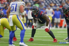 HOUSTON, TX - OCTOBER 31: Houston Texans guard Tytus Howard (71) during the game between the Houston Texans and Los Angeles Rams on October 31, 2021 at NRG Stadium in Houston, TX. (Photo by George Walker/DFWsportsonline)