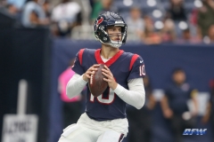 HOUSTON, TX - OCTOBER 31: Houston Texans quarterback Davis Mills (10) during the game between the Houston Texans and Los Angeles Rams on October 31, 2021 at NRG Stadium in Houston, TX. (Photo by George Walker/DFWsportsonline)