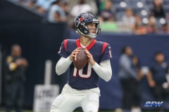 HOUSTON, TX - OCTOBER 31: Houston Texans quarterback Davis Mills (10) during the game between the Houston Texans and Los Angeles Rams on October 31, 2021 at NRG Stadium in Houston, TX. (Photo by George Walker/DFWsportsonline)