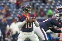 HOUSTON, TX - OCTOBER 31: Houston Texans quarterback Davis Mills (10) during the game between the Houston Texans and Los Angeles Rams on October 31, 2021 at NRG Stadium in Houston, TX. (Photo by George Walker/DFWsportsonline)