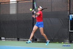 DALLAS, TX - NOVEMBER 04: Ana Perez-Lopez during the SMU women's tennis Red and Blue Challenge on November 4, 2017, at the SMU Tennis Complex, Turpin Stadium & Brookshire Family Pavilion in Dallas, TX. (Photo by George Walker/DFWsportsonline)