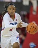DALLAS, TX - NOVEMBER 10: Southern Methodist Mustangs guard Ariana Whitfield (2) during the women's basketball game between SMU and Nicholls on November 10, 2017, at Moody Coliseum, in Dallas, TX. (Photo by George Walker/DFWsportsonline)