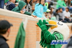 Denton, TX - November 11: North Texas Mean Green mascot Scrappy the Eagle during the game between the North Texas Mean Green and UTEP Miners (Photo by Mark Woods/DFWsportsonline)