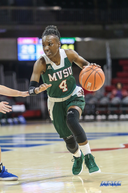 DALLAS, TX - NOVEMBER 12: Mississippi Valley State Devilettes guard Kristy Parker (4) during the game between SMU and Mississippi Valley State on November 12, 2018 at Moody Coliseum in Dallas, TX. (Photo by George Walker/DFWsportsonline) DALLAS, TX - NOVEMBER 12: Mississippi Valley State Devilettes guard Kristy Parker (4) during the game between SMU and Mississippi Valley State on November 12, 2018 at Moody Coliseum in Dallas, TX. (Photo by George Walker/DFWsportsonline)
