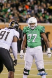 Denton, TX - November 18: North Texas left guard Elex Woodworth (77) during the game between the North Texas Mean Green and Army West Point Black Knights (Photo by Mark Woods/DFWsportsonline)