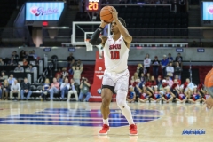 UNIVERSITY PARK, TX - NOVEMBER 28: Southern Methodist Mustangs guard Jarrey Foster (10) shoots during the game between SMU and UT Rio Grande Valley on November 28, 2017 at Moody Coliseum in Dallas, TX. (Photo by George Walker/Icon Sportswire)