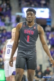 FORT WORTH, TX - DECEMBER 05: Southern Methodist Mustangs guard Shake Milton (1) during the game between SMU and TCU on December 5, 2017 at the Ed and Rae Schollmaier Arena in Fort Worth, TX. (Photo by George Walker/DFWsportsonline