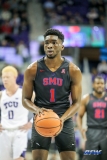 FORT WORTH, TX - DECEMBER 05: Southern Methodist Mustangs guard Shake Milton (1) shoots a free throw during the game between SMU and TCU on December 5, 2017 at the Ed and Rae Schollmaier Arena in Fort Worth, TX. (Photo by George Walker/DFWsportsonline