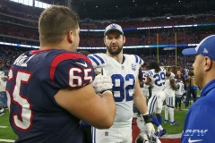 HOUSTON, TX - DECEMBER 09: Indianapolis Colts defensive end Margus Hunt (92) after the game between the Houston Texans and Indianapolis Colts on December 9, 2018, at NRG Stadium in Houston, TX. (Photo by George Walker/DFWsportsonline)