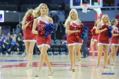 UNIVERSITY PARK, TX - DECEMBER 19: SMU Pom Squad performs during the game between SMU and Cal Poly State on December 19, 2017, at Moody Coliseum in Dallas, TX. (Photo by George Walker/DFWsportsonline)