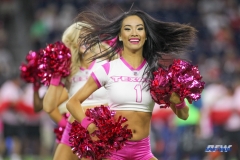 HOUSTON, TX - OCTOBER 08: Houston Texans cheerleader during the game between the Houston Texans and Kansas City Chiefs on October 8, 2017, at NRG Stadium in Houston, TX. (Photo by George Walker/DFWsportsonline)
