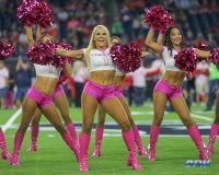 HOUSTON, TX - OCTOBER 08: Houston Texans cheerleaders during the game between the Houston Texans and Kansas City Chiefs on October 8, 2017, at NRG Stadium in Houston, TX. (Photo by George Walker/DFWsportsonline)
