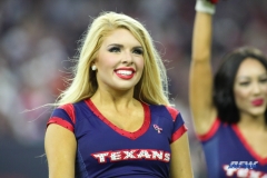 HOUSTON, TX - OCTOBER 08: Houston Texans cheerleader during the game between the Houston Texans and Kansas City Chiefs on October 8, 2017, at NRG Stadium in Houston, TX. (Photo by George Walker/DFWsportsonline)