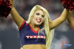 HOUSTON, TX - OCTOBER 08: Houston Texans cheerleader during the game between the Houston Texans and Kansas City Chiefs on October 8, 2017, at NRG Stadium in Houston, TX. (Photo by George Walker/DFWsportsonline)