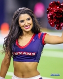 HOUSTON, TX - OCTOBER 08: Houston Texans cheerleader during the game between the Houston Texans and Kansas City Chiefs on October 8, 2017, at NRG Stadium in Houston, TX. (Photo by George Walker/DFWsportsonline)