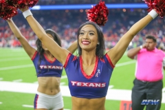 HOUSTON, TX - OCTOBER 08: Houston Texans cheerleader during the game between the Houston Texans and Kansas City Chiefs on October 8, 2017, at NRG Stadium in Houston, TX. (Photo by George Walker/DFWsportsonline)