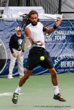 Dustin Brown (GER) in his quarterfinal singles match match at the Irving Tennis Classic in Irving, TX
