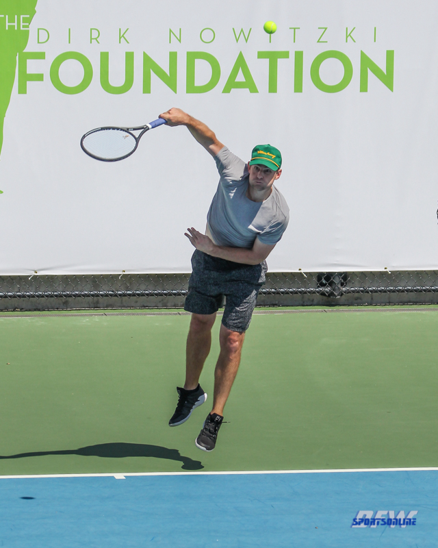 DALLAS, TX - SEPTEMBER 15: Dirk Nowwitzki Pro Celebrity Tennis Classic on September 15, 2018, at the SMU Tennis Complex, Turpin Stadium & Brookshire Family Pavilion in Dallas, TX. (Photo by George Walker/DFWsportsonline) DALLAS, TX - SEPTEMBER 15: Dirk Nowwitzki Pro Celebrity Tennis Classic on September 15, 2018, at the SMU Tennis Complex, Turpin Stadium & Brookshire Family Pavilion in Dallas, TX. (Photo by George Walker/DFWsportsonline)