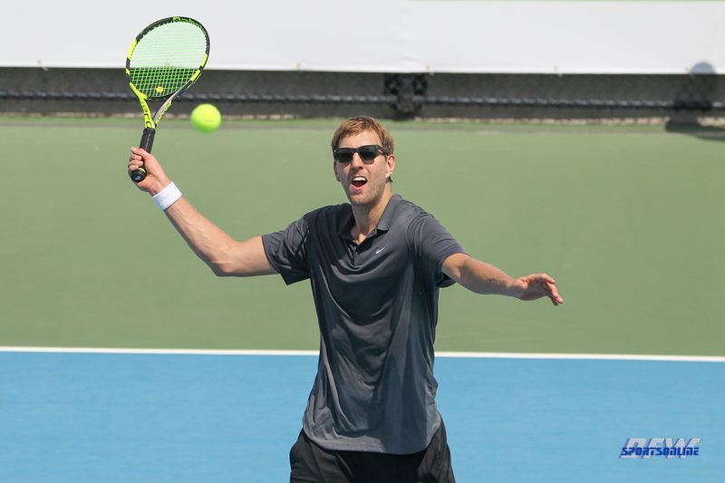 DALLAS, TX - SEPTEMBER 15: Dirk Nowwitzki Pro Celebrity Tennis Classic on September 15, 2018, at the SMU Tennis Complex, Turpin Stadium & Brookshire Family Pavilion in Dallas, TX. (Photo by George Walker/DFWsportsonline) DALLAS, TX - SEPTEMBER 15: Dirk Nowwitzki Pro Celebrity Tennis Classic on September 15, 2018, at the SMU Tennis Complex, Turpin Stadium & Brookshire Family Pavilion in Dallas, TX. (Photo by George Walker/DFWsportsonline)