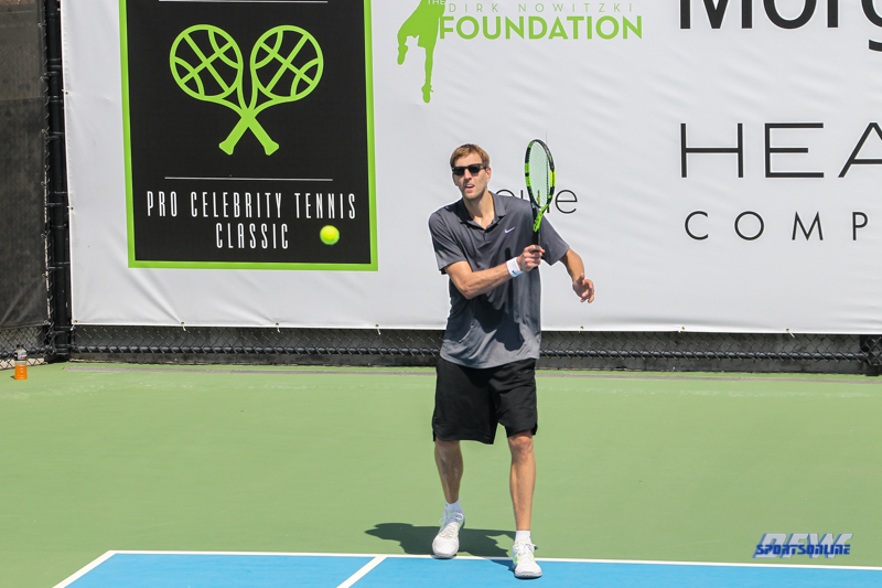 DALLAS, TX - SEPTEMBER 15: Dirk Nowwitzki Pro Celebrity Tennis Classic on September 15, 2018, at the SMU Tennis Complex, Turpin Stadium & Brookshire Family Pavilion in Dallas, TX. (Photo by George Walker/DFWsportsonline) DALLAS, TX - SEPTEMBER 15: Dirk Nowwitzki Pro Celebrity Tennis Classic on September 15, 2018, at the SMU Tennis Complex, Turpin Stadium & Brookshire Family Pavilion in Dallas, TX. (Photo by George Walker/DFWsportsonline)